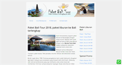 Desktop Screenshot of paketbalitour.com