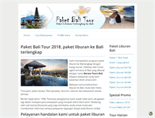 Tablet Screenshot of paketbalitour.com